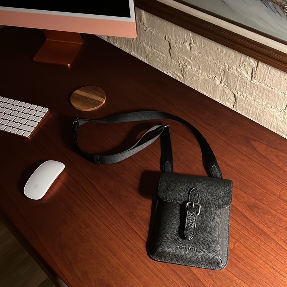 Coach Hudson Pebble Leather Crossbody
